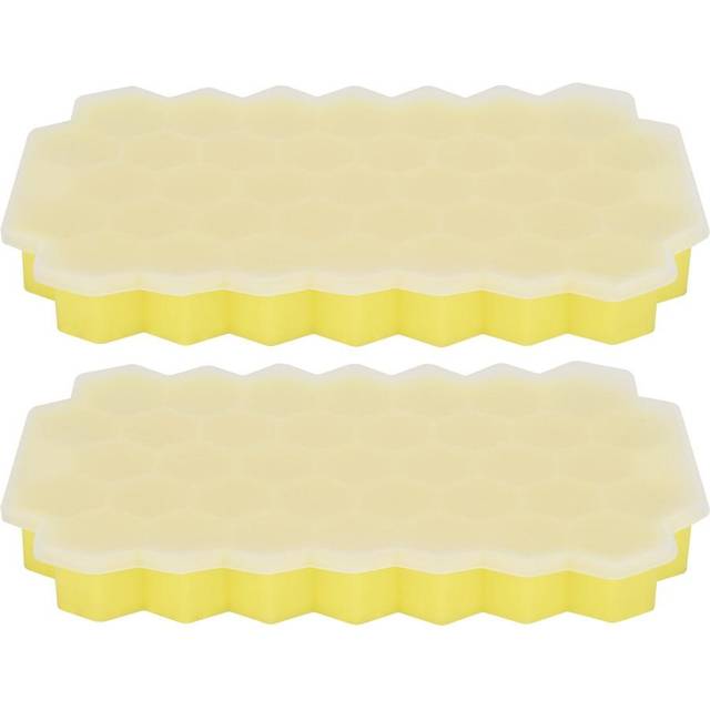 37 Grids Silicone Ice Trays Flexible Ice Cubes Mold with Lid for Kitchen DIY Tool