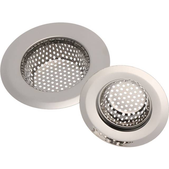 1/2pc Stainless Steel Sink Mesh Strainer Hair Catcher Drain Protector Anti Clog Trap Stopper Drain Hole Filter Kitchen Clean