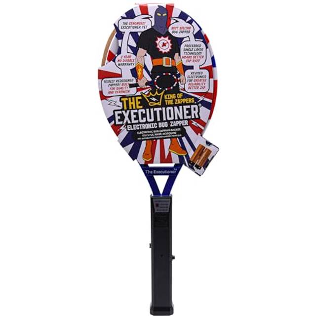 (UK Flag) The Executioner Fly Zapper Bug Electric Swatter