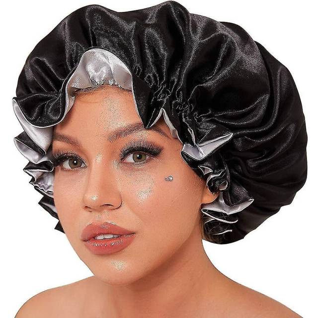 Silk Bonnet For Natural Hair Bonnets For Black Women, Satin Bonnet For Long Hair Cap For Sleeping, L