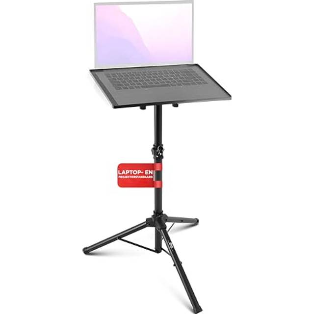 Pyle, justerbart projektorstativ, laptopstativ, Dj laptopstativ, projektorstativ, lektarstativ, podiumstativ, stativ, stativprojektor, projektor, projektorhållare – med lutande skrivbord för tal