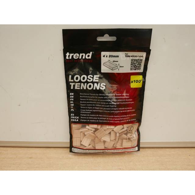 Trend Beech Loose Tenons 4mm x 20mm (Pkt 100)