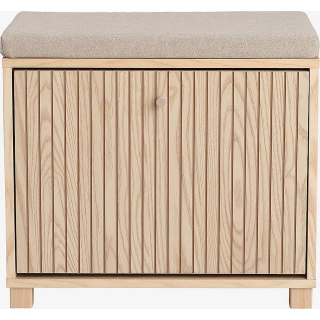 Ellos Home - Sittbänk Romy med skoförvaring - Beige