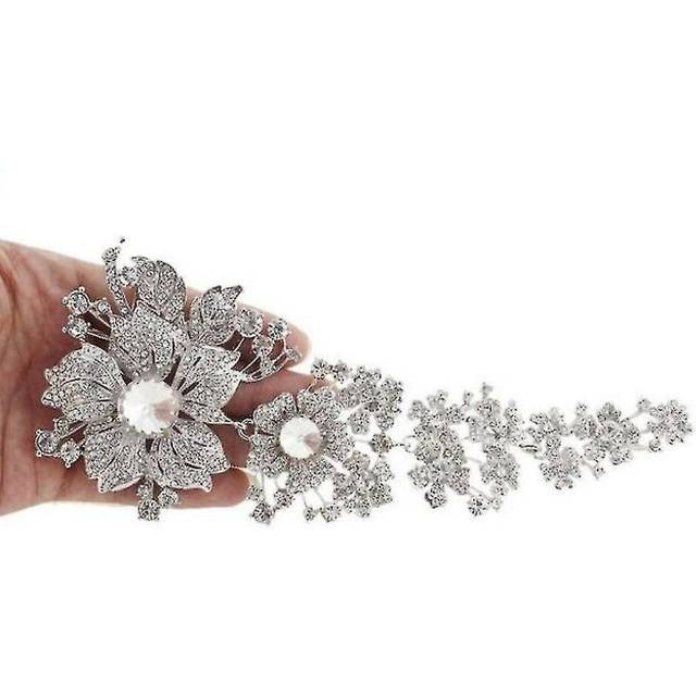Extra Large Ladies Brooch Flower Corsage Bridal Brooch Pin