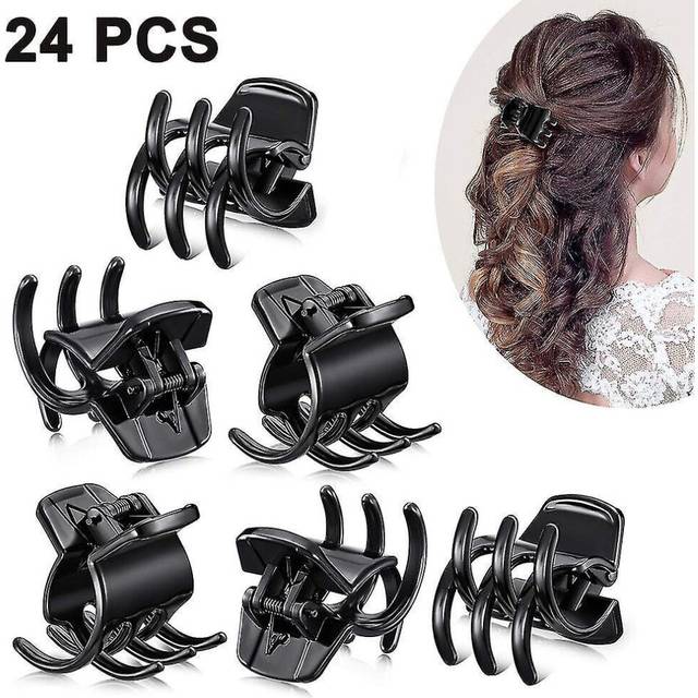 24pcs Mini Hair Clips No-slip Grip, Specially Designed With An Easy Clip Great For Both Adults And G