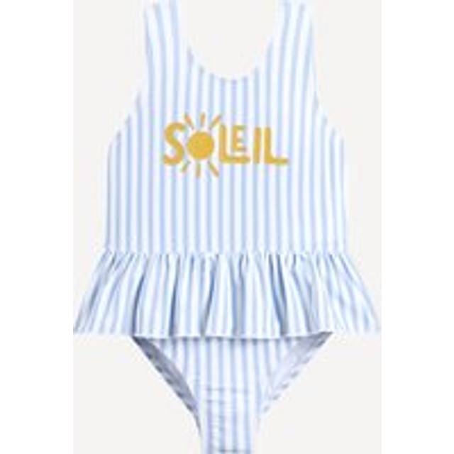 Swimming Costume in 1 Piece Striped 12 Months-5 Years - blue striped - 12M (74CM)