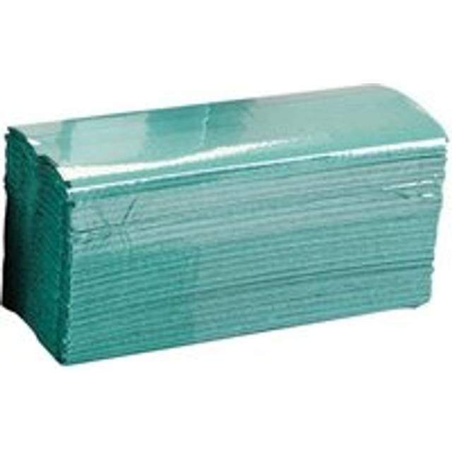 Essentials 1-Ply Green C-Fold Hand Towels- you get 90