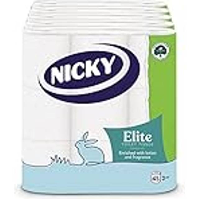 Elite Embossed White Bathroom Toilet 3 Ply Tissue 45 Rolls(9 Per Pack Case Of 5)
