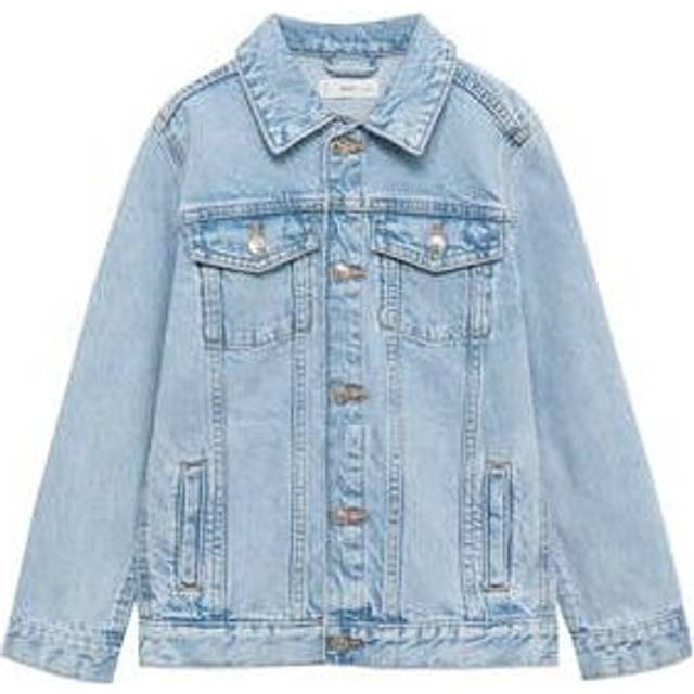 Denim jacket light blue - Kids - 8 - MANGO KIDS - Light Blue