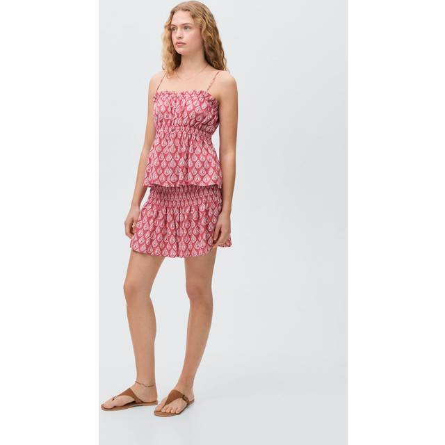 Printed pleated skirt strawberry - Teenage girl - S - MANGO TEEN - Strawberry