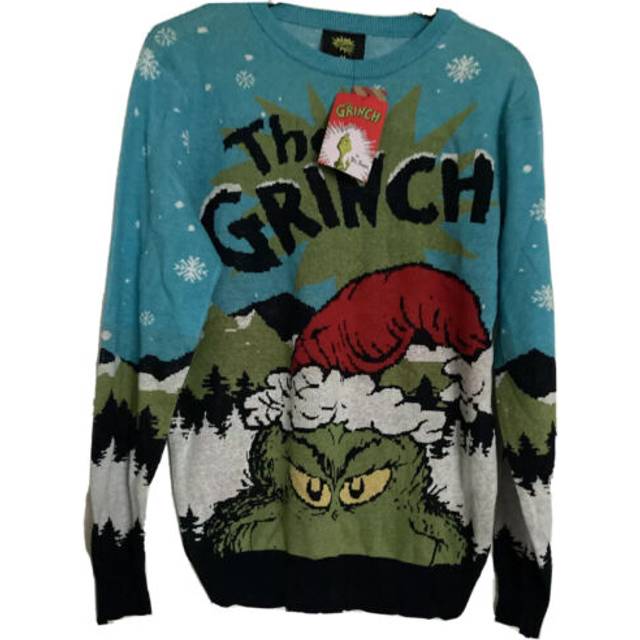 Primark dr seuss the grinch christmas xmas jumper l large gift present