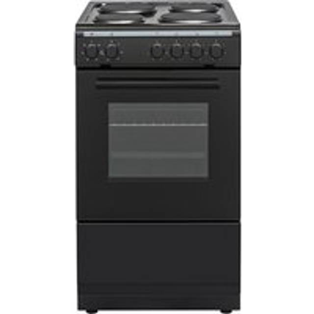 Electra SE50B/1 50cm Electric Cooker with Solid Plate Hob - Black - A Rated