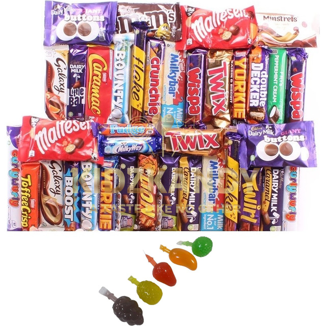35 full-size bars delicious collection gift box included 5 extra jelly pops free
