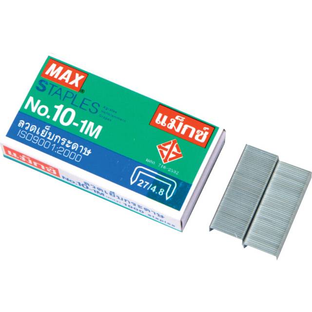 1 X Flat Clinch Staples Mini Box of 1000 by MAX No.10
