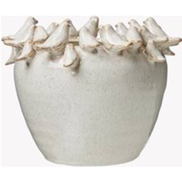 Elsa Bird Planter Stoneware Warm White - Neutral