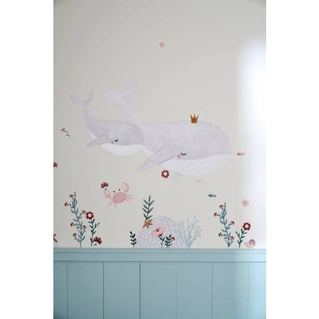 Under the Sea Sticker Sheet, by LILIPINSO pink light solid with design - PINK LIGHT SOLID WITH DESIGN