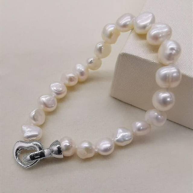 Natural Freshwater Pearl Bracele Jewelry(White)