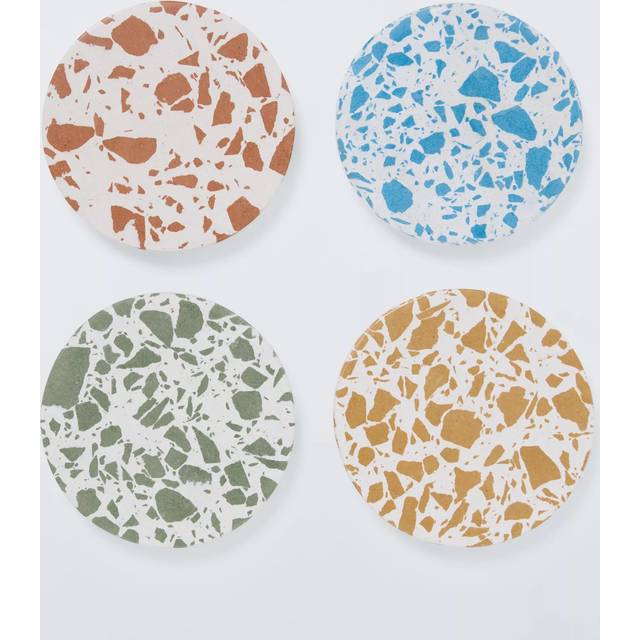 John Lewis Round Terrazzo Coaster, Set of 4, Multi