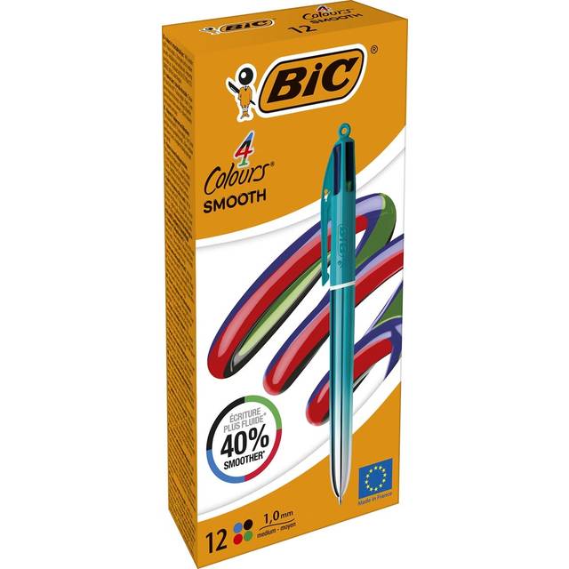 BiC 4 Colours Smooth Gel Pen - Gradient Green Design, none