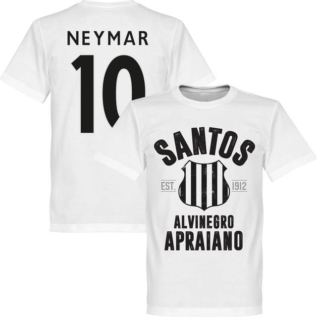 Santos Established Neymar 10 KIDS T-shirt - White - 10 Years