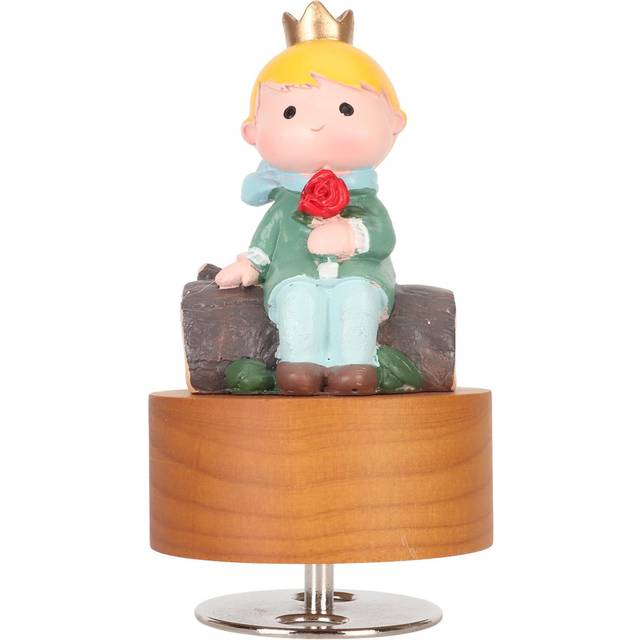 Rotating Music Box Exquisite Wind Up Music Boxes with Metal Turntable for Living Room Bedroom