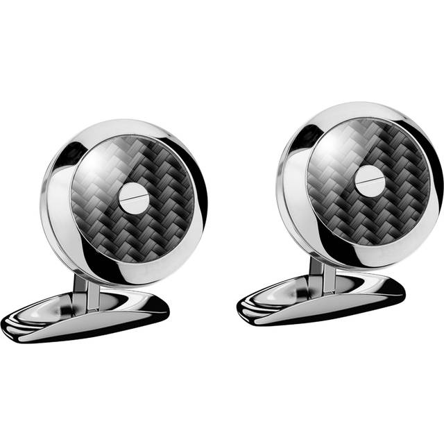 Chopard Stainless Steel And Carbon Fibre Classic Racing Cufflinks - Black - One size