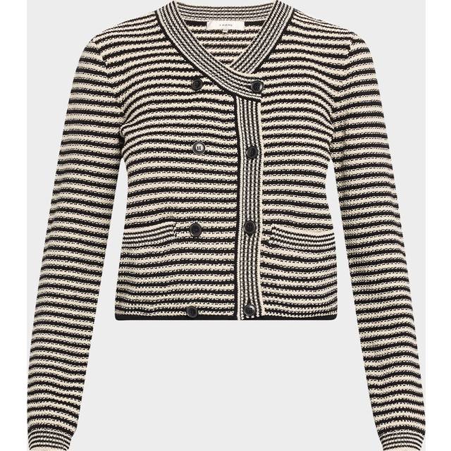 The Court Cardigan - BLACK MULTI - Large