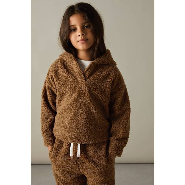 Reiss Kids' Orla Borg Tracksuit Set, Brown