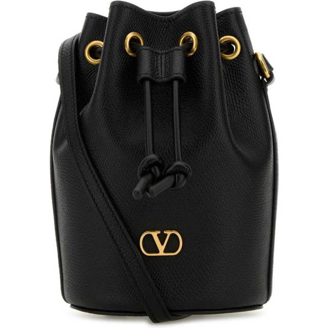 Valentino Garavani - leather bucket bag - women - Calf Leather/Calf Leather/Metal - One Size - Black
