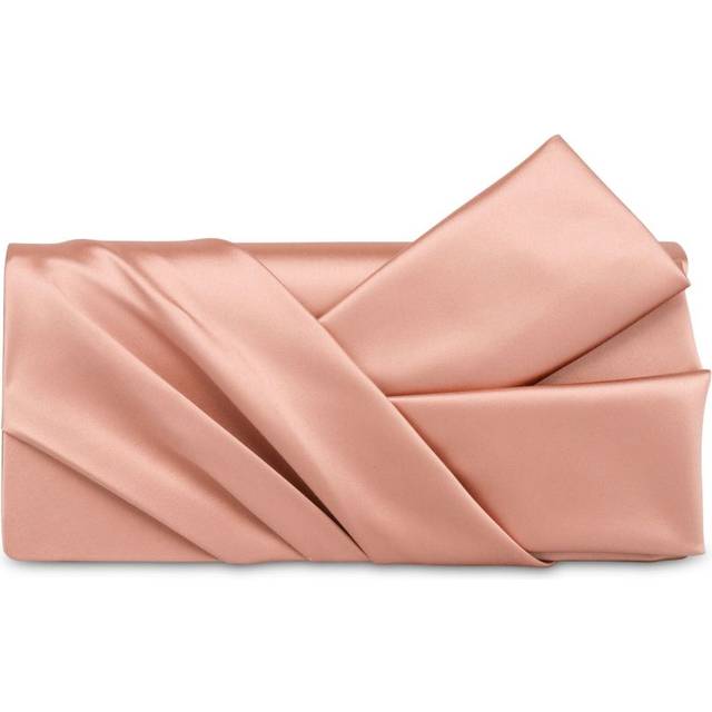 Alberta Ferretti - panelled satin clutch bag - women - Viscose/Silk - One Size - Pink
