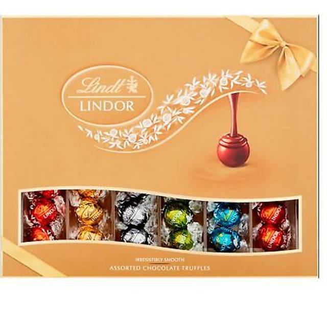 Lindt Lindor Assorted Chocolate Truffles Gift Box 525G