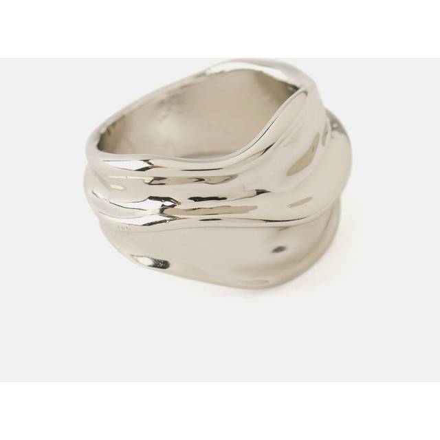 Mint Velvet Statement Ring, Silver Tone