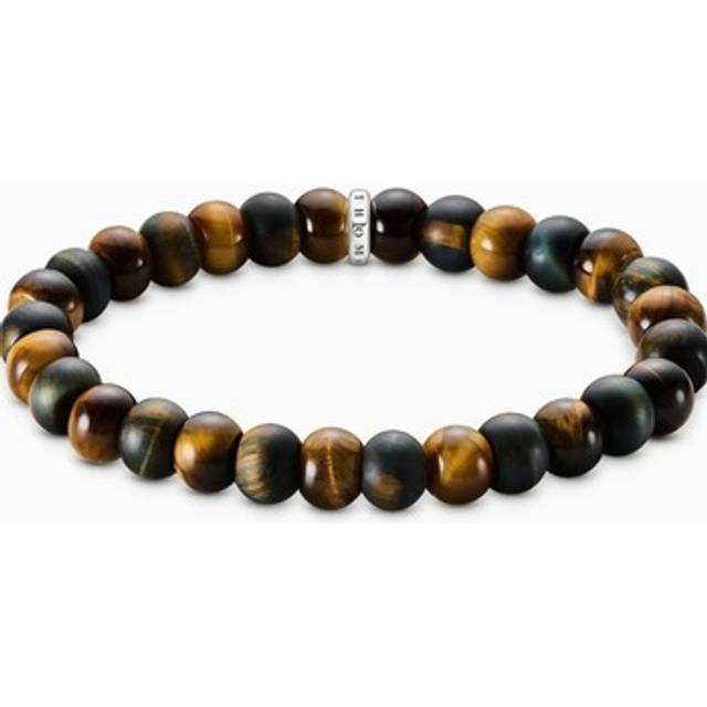 Thomas Sabo A2196-826-2-L19 Unisex Armband Tigerauge Goldbraun
