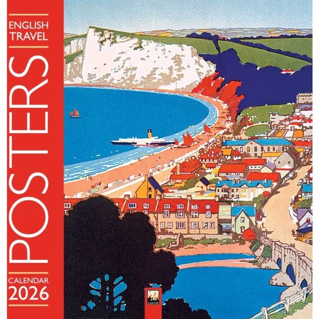 English Travel Posters Wall Calendar 2026 (Art Calendar)