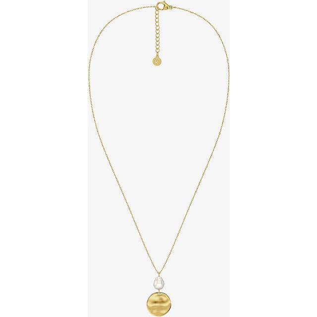 Edblad - Halsband Pearl Signet Gold - Guld
