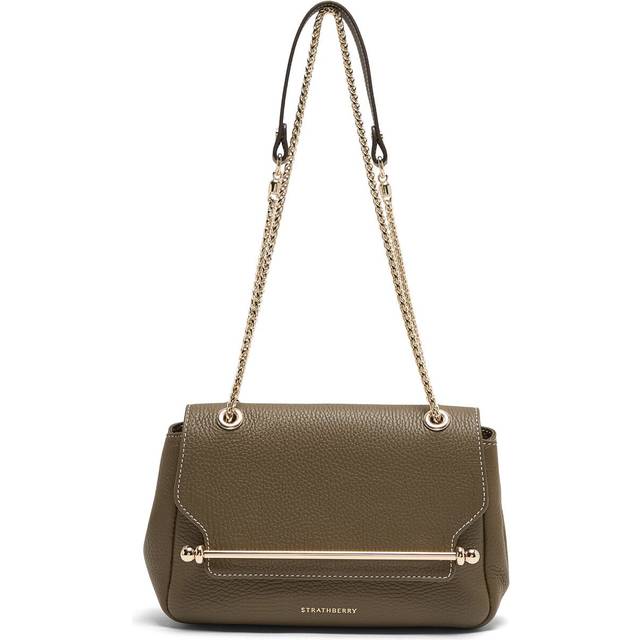 Strathberry Mini Leather East-West Shoulder Bag - Green - One size