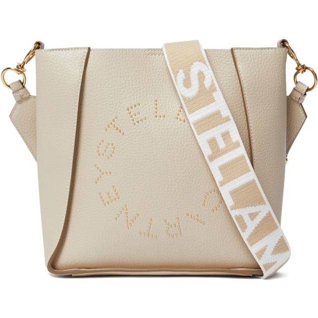 Stella McCartney - Stella Logo vegan-leather shoulder bag - women - Polyurethane/Polyester - One Size - Neutrals