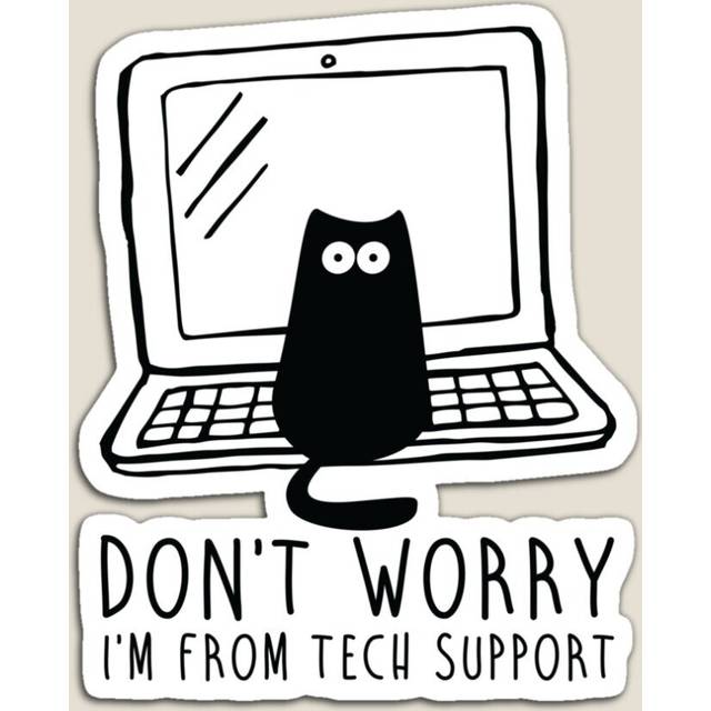 Fridge Magnets I'm from tech support Acrylic Meme Decoration for Home Kitchen Office