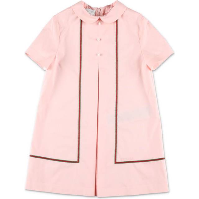 Gucci Kids - Web-stripe dress - kids - Cotton/Elastane - 10 - Pink