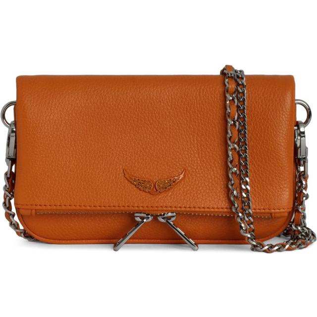 Zadig&Voltaire - nano Rock clutch bag - women - CALFSKIN - One Size - Orange