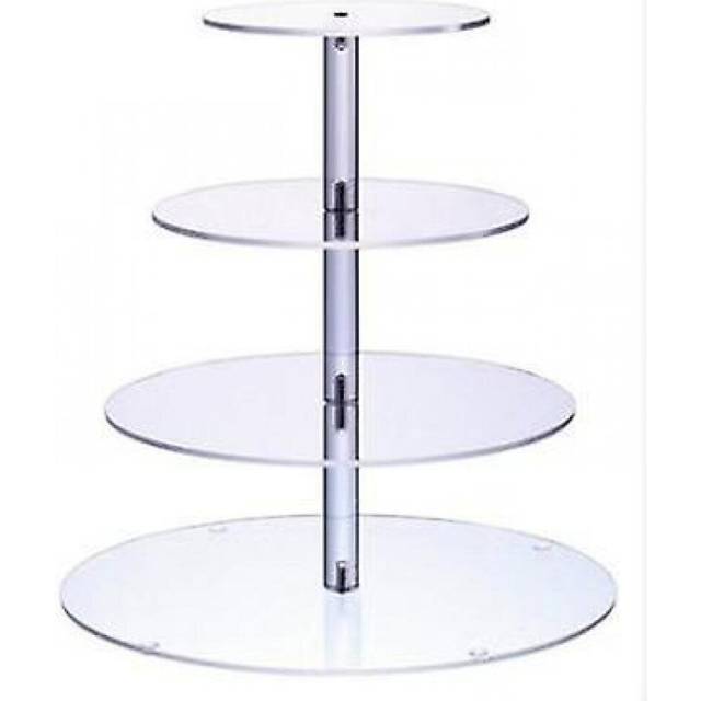 4 Layer Cake Stand Wedding Cakes Round Cup Cupcake Holder Birthday Party |storage Trays
