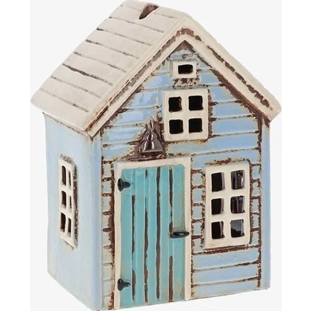 Ljuslykta Village Pottery - Holiday House Blue Joe Davies
