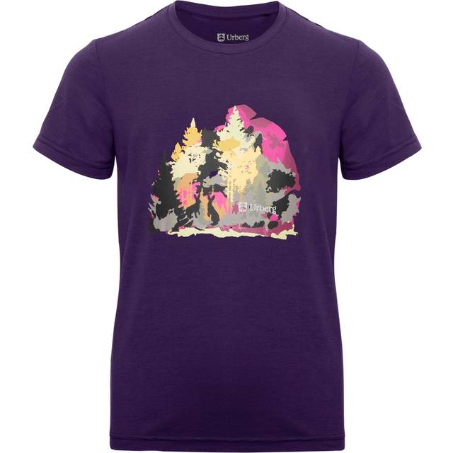 Urberg Juniors' Printed Tree Tee Grape, 122/128
