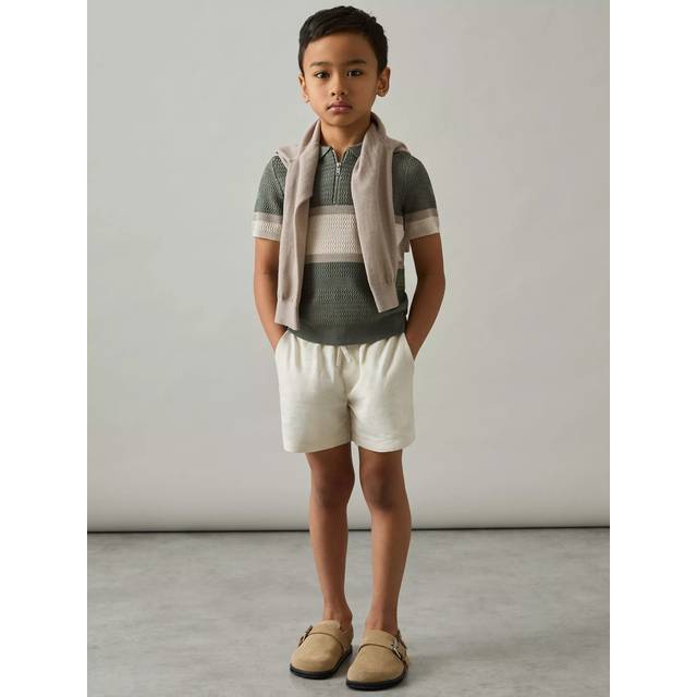 Reiss Kids' Grove Colour Block Stripe Polo Shirt