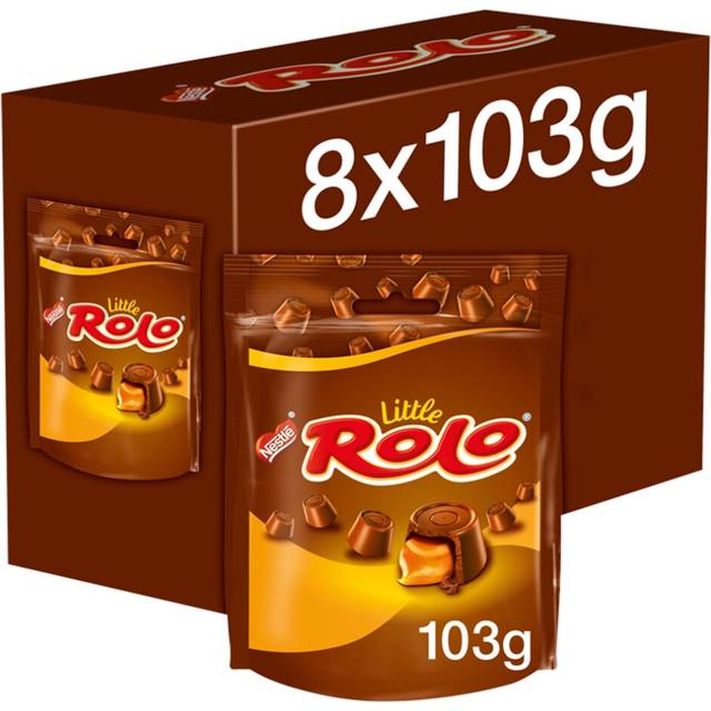 Nestle rolo caramel chocolate cups sharing pouch bag 103g (box of 8)