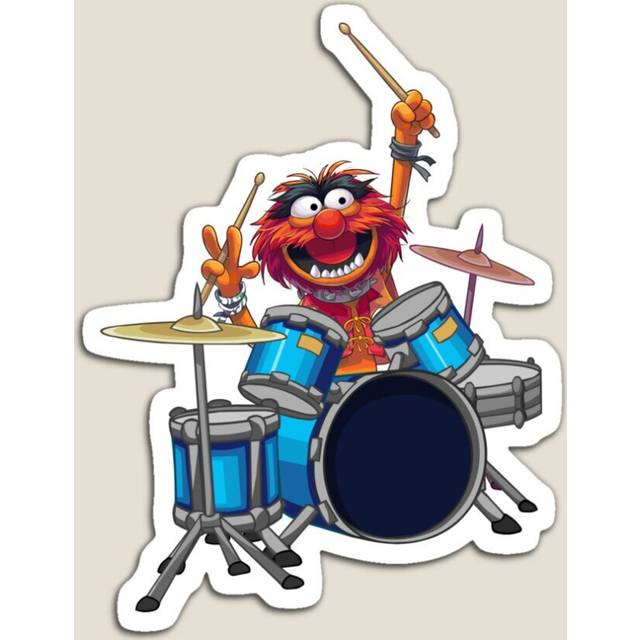 Fridge Magnets Support Muppets Drummer Acrylic Meme Decoration for Home Kitchen Office
