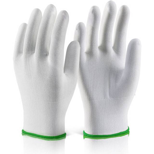 Polyester Knitted Liner Glove White - XL