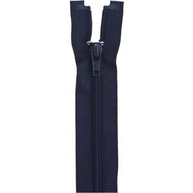 "Coats Coil Separating Zipper 12""-Navy F48 12-13"