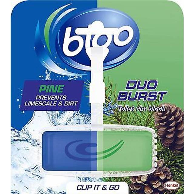Bloo antibacterial solid duo rim block toilet freshener home bathroom cleaning