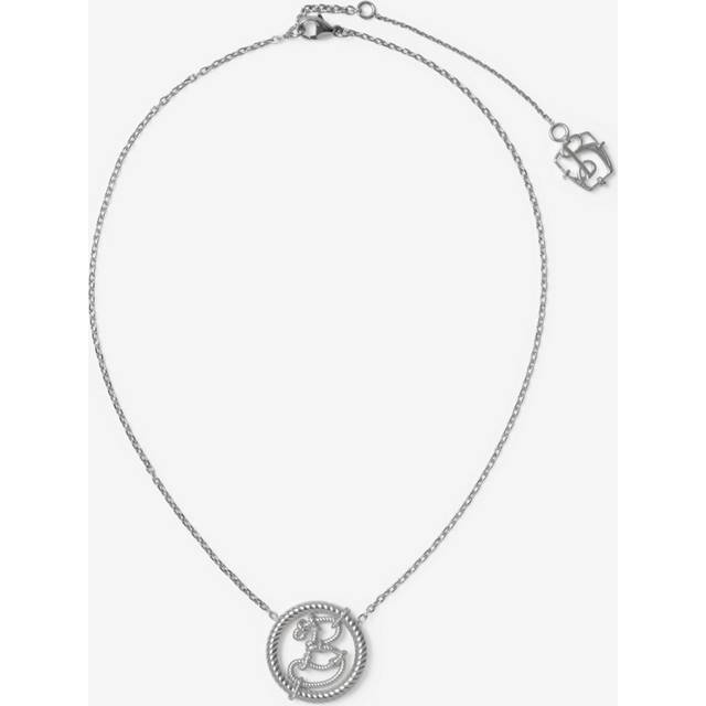 Burberry Nautical Knot B Pendant Necklace - Silver - One Size